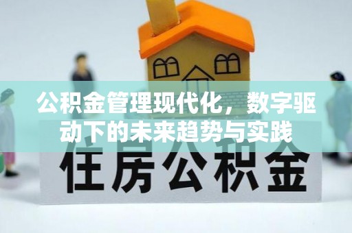如东公积金管理现代化，数字驱动下的未来趋势与实践