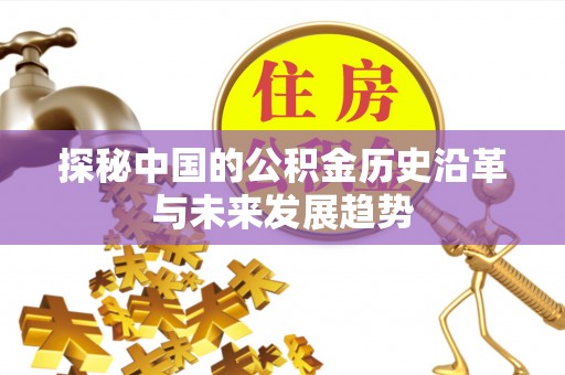 如东探秘中国的公积金历史沿革与未来发展趋势