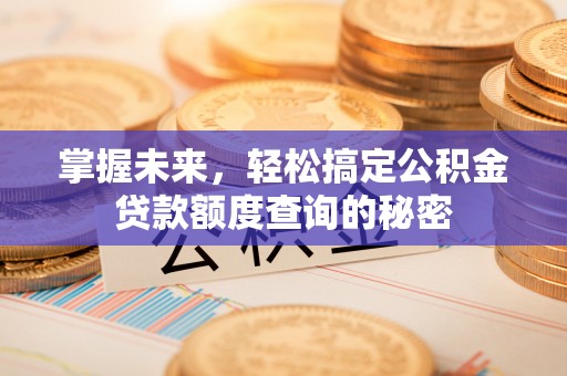 如东掌握未来，轻松搞定公积金贷款额度查询的秘密