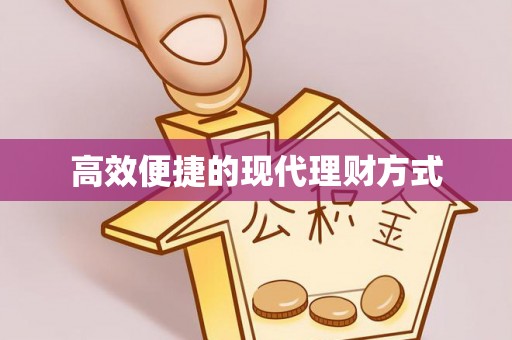 如东高效便捷的现代理财方式