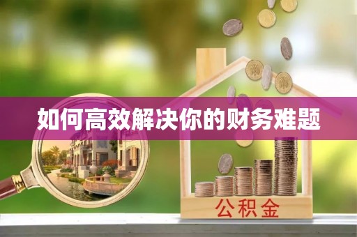 如东如何高效解决你的财务难题