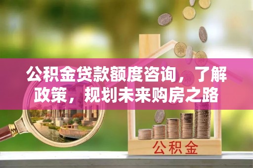 如东公积金贷款额度咨询，了解政策，规划未来购房之路