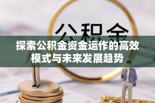 如东探索公积金资金运作的高效模式与未来发展趋势