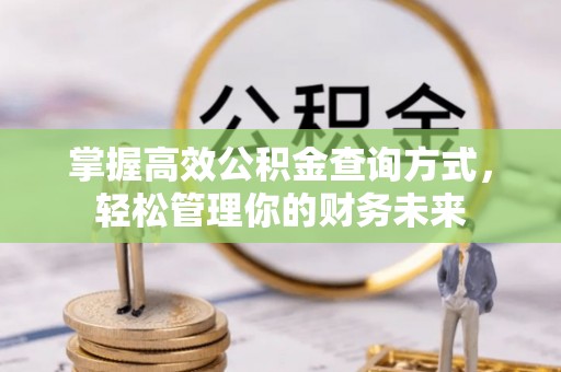 如东掌握高效公积金查询方式，轻松管理你的财务未来